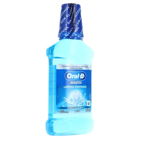 Enxaguatório Bucal Oral-b Menta Refrescante com Flúor Zero Álcool Frasco 250ml 360-33