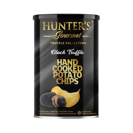 CHIPS DE BATATA HUNTER'S GOURMET 150G TRUFAS NEGRAS