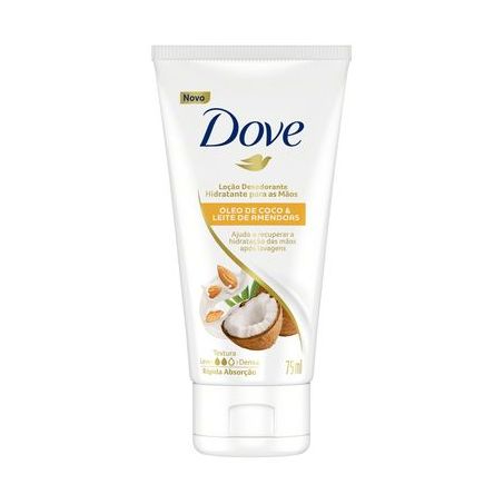 Loção Hidratante Dove P/Maos 75Ml Coco/Leite Ame.