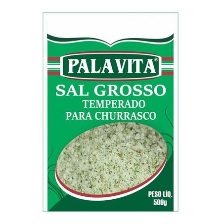 Sal Grosso Palavita Temperado para Churrasco 500g