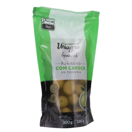 Azeitona Verde Uniagro Sachê 180G 360-34