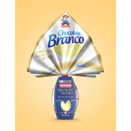 Ovo de chocolate ovo pietrobon branco 160g