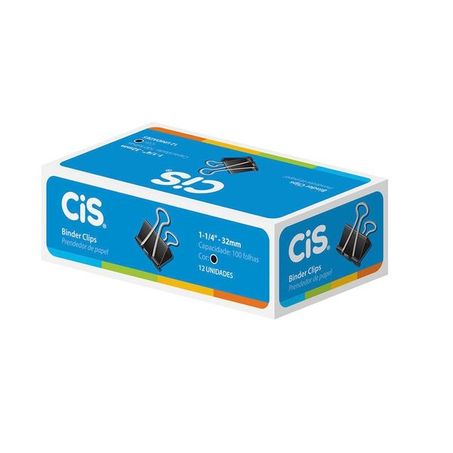 PRENDEDOR DE PAPEL GRAMPOMOL BINDER 32MM CIS C/12UN