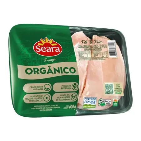 Filé Peito Frango Orgânico BDJ 600g