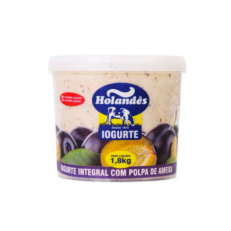 Iogurte Holandês Ameixa Balde 1,8Kg