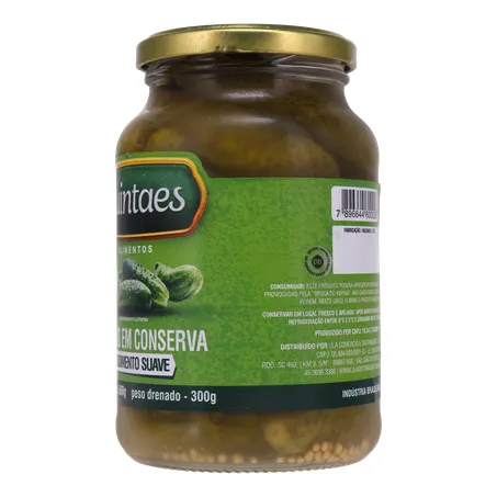 Pepino em Conserva Quintães Vidro 300G 360-6