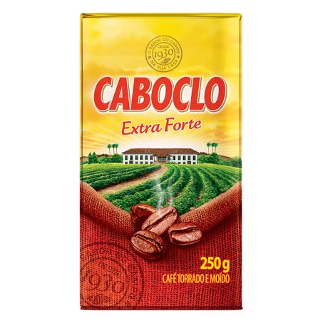 CAFÉ TORRADO E MOÍDO A VÁCUO EXTRAFORTE CABOCLO 250G