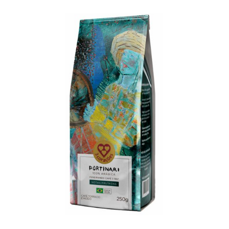 Cafe 3 coracoes 250g portinari notas frutada