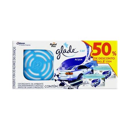 DESODORIZADOR GLADE GRAND PRIX GEL CAR ACQUA 140G