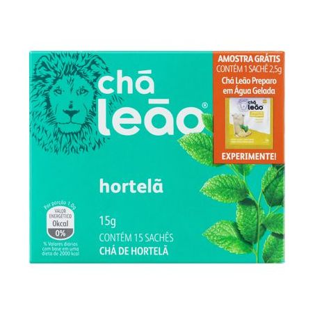 CHA LEAO FUZE HORTELA C&G C/15 SAQ.
