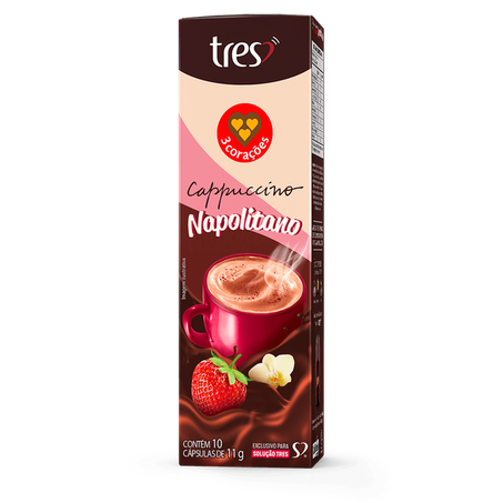 CAPSULA CAFE CAPPUCCINO 3CORACOES NAPOLITANO 110G