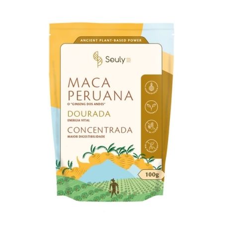 Maca Peruana Dourada Pó Souly 100g