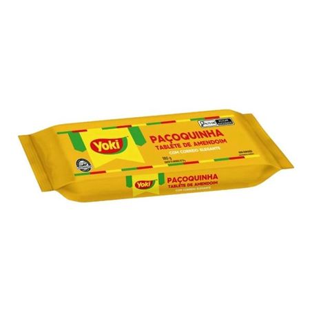PAÇOQUINHA TABLETE YOKI PACOTE 180G