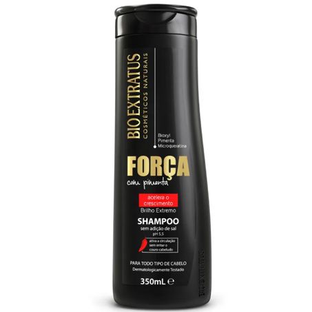 Shampoo bio extratus 350ml força c/pimenta