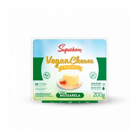 QUEIJO MUSSARELA VEGANO SUPERBOM 200G 