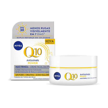 Creme Facial Nivea Antissinais Fps 30 Q10 Power Dia 47G