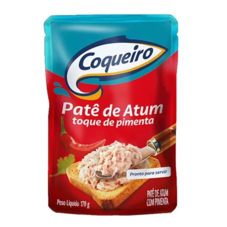 Patê de Atum Coqueiro Toque de Pimenta Sachê 170gr