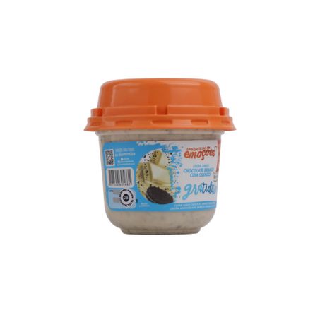 Creme Bom Princípio Sabor Chocolate Branco com Cookies  Pote 160gr 360-53
