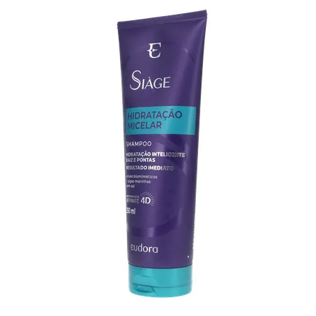 Shampoo Eudora Siàge Hidratação Micelar Squeeze 250ml 360-3