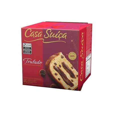 Panettone trufado casa suica 500g