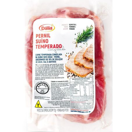 Pernil suino temperado dalia kg