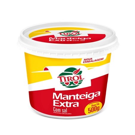 Manteiga extra com sal tirol 500g