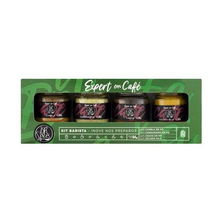 KIT BARISTA EXPERT BR SPICES 64G C/4 MINI POTES
