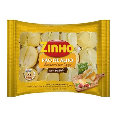 PAO DE ALHO BOLINHA ZINHO 300G TRADICIONAL
