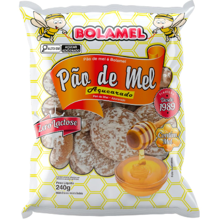 Pão de Mel Bolamel 200g - Açucarado