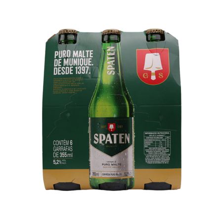 Cerveja Spaten Long Neck 355ml C/6 360-0