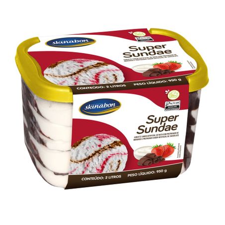 Sorvete skinabon super sundae 2l