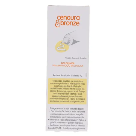 Protetor solar facial cenoura e bronze fps 70 50g 360-2