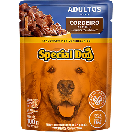 Ração Special Dog 100g - Adulto - Cordeiro - Sachê
