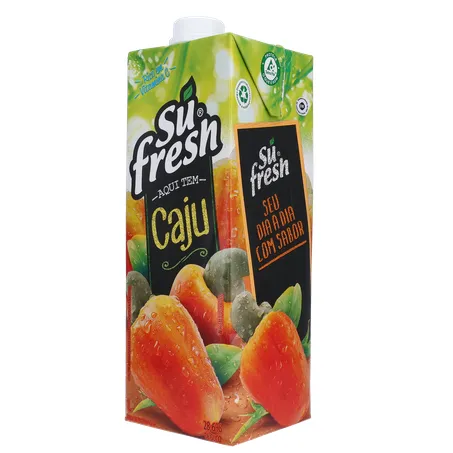 Bebida de Fruta Adoçada Su Fresh Caju Caixa com Tampa 1lt 360-4