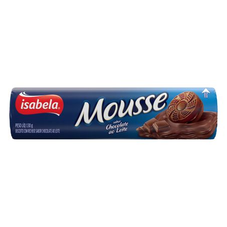 BISCOITO RECHEIO CHOCOLATE AO LEITE ISABELA MOUSSE