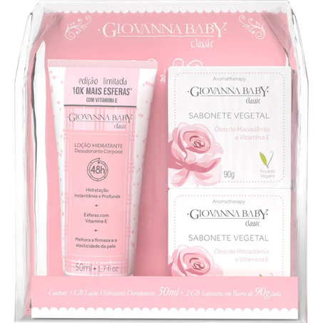 KIT GIOVANA BABY LOÇAO+SABONETE CLASSIC 230G