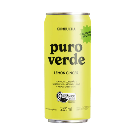 Kombucha Puro Verde Lemon Ginger 269ml