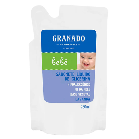 SABONETE GRANADO BEBE LAVANDA REFIL 250ML