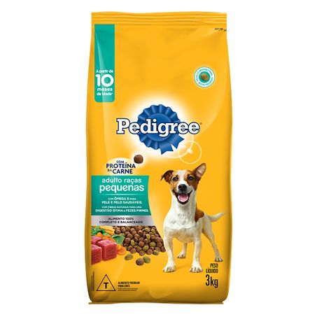 RAÇÃO PARA CÃES ADULTOS RAÇAS PEQUENAS PEDIGREE VITAL PRO 3KG