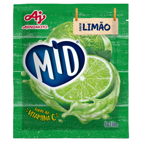 Refresco em pó mid limão pacote 20g