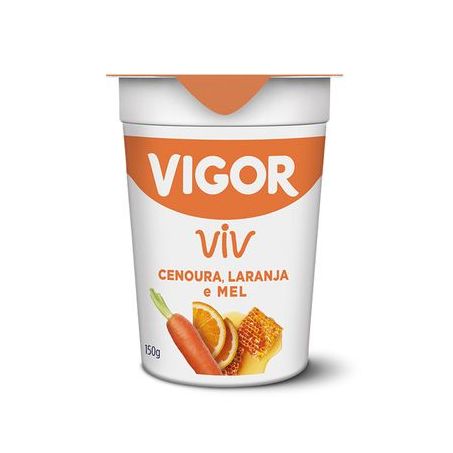 Iogurte Integral Cenoura, Laranja E Mel Vigor Viv Copo 150G