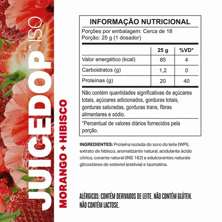 JUICEDOP ISO MORANGO E HIBISCO 450G - ELEMENTO PURO 360-1