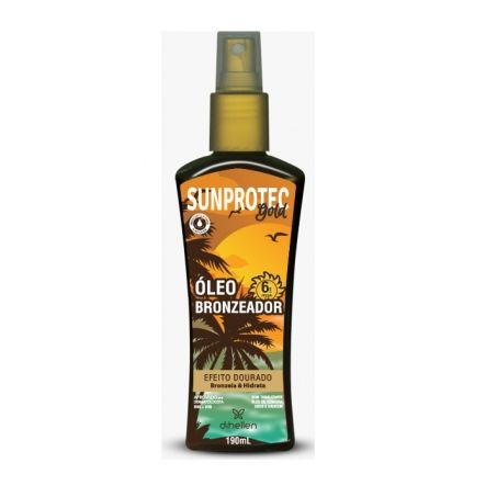 Óleo bronzeador fps 06 gold sunprotec 190ml