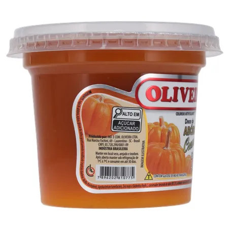 Doce Fruta Oliveira Abóbora Pote 400g 
  360-30