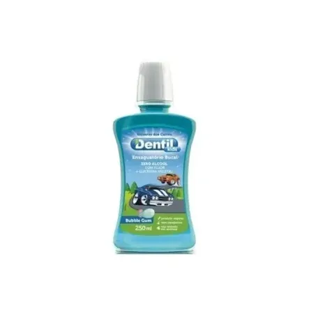 Enxaguatório Bucal Dentil Bubble Gum Zero Álcool com Flúor + Glicerina Vegetal Frasco 250gr