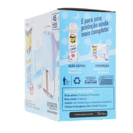 Repelente Raid Family Sem Cheiro Aparelho com Refil 32,9Ml 360-7