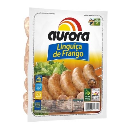 Linguiça de Frango Aurora Embalagem 800G