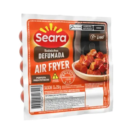 Salsicha  Defumada Seara 250g Air Fryer
