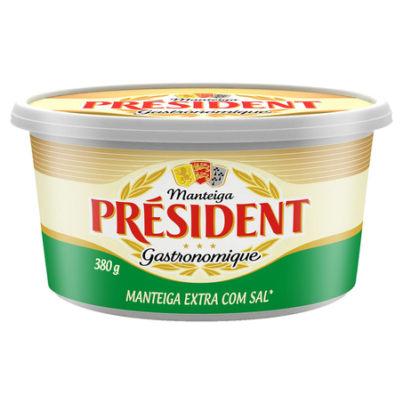 Manteiga Président 380g - Extra - Com Sal - Gastronomique - Pote