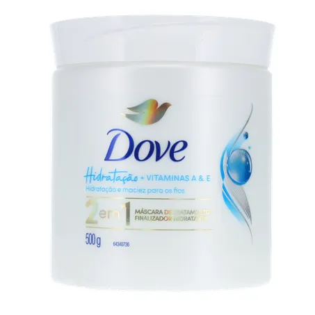 Máscara de Tratamento Dove Hidratação + Vitamina A E 500g